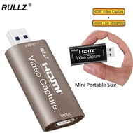 Rullz 4K USB 2.0 3.0 HDMI Video Capture Card Phone Game Webcast Course Study Video Recording Board 1