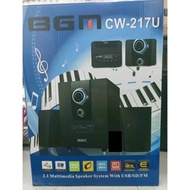 BGM 2.1 Multimedia Speaker System CW-217U (No Box & )