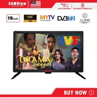 SAMView Digital LED TV / Television HD Ready 720p MYTV DVB-T2 Ready (19") Wide