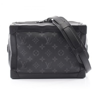 【二手】LOUIS VUITTONSoft Trunk 單肩包，Monogram Eclipse Noir，M44730，PVC 塗層帆布，皮革，Soft Trunk