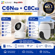 EZVIZ WiFi Security Camera C6N G1 C8C Combo Set in 2K 3K 4K Package. Indoor or outdoor camera.