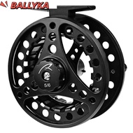BALLYKA Fly Fishing Reel, Aluminum Alloy 5/6 WT Fly Reel, Durable 2+1BB Bearings 85mm Diameter Fishi