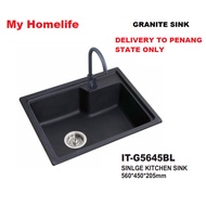 ITTO IT-G5645-BL Granite Kitchen Sink  ITTO Haustern Rubine (PENANG STATE ONLY)