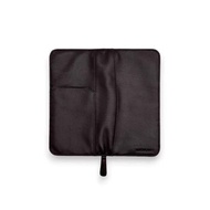 Leatheraft THEO 真皮革 RFID 拉鍊旅行護照銀包和商務出差收納袋(啡色) 4.75"x9"