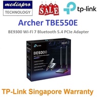 TP-LINK Archer TBE550E BE9300 Wi-Fi 7 Bluetooth 5.4 PCIe Adapter - 3 Year TP-Link Singapore Warranty