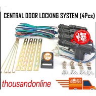 CAR POWER CENTRAL 4 DOOR CENTRAL LOCK SYSTEM-ONE MASTER THREE SLAVE WIRA SAGA KANCIL KELISA BLM FLX 