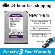3.5" Hard Disk 1TB 2TB 3TB 4TB 6TB HDD CCTV HDD Internal Hard Disk WD Purple Surveillance HDD