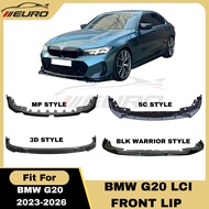 BMW G20 LCI 2023-2026 330i 330e 340i Bodykit Front Lip Gloss Black MP Style