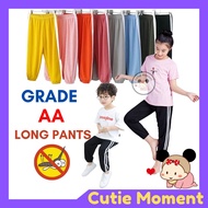 gyhuju CUTIEMOMENT Jogger Pants kids tracksuit Antimosquito Seluar Budak jogger pants long treksuit