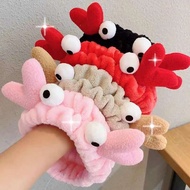 Korean Cute Little Crab Turban Headband For Facial Washing Make up Party and Live stream Garterized