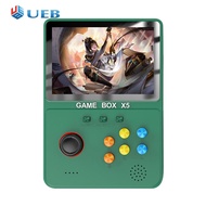 เครื่องเล่นเกมมือถือ X5 32G 4.0หน้าจอขนาดนิ้วมือถือขนาดเล็กในตัวเครื่องเล่นวิดีโอเกม10000 + เกม10ตัวจำลองสำหรับ PSP