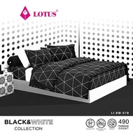 Lotus รุ่น Black & White ชุดผ้าปูที่นอน