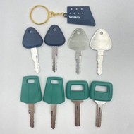 2PCS Ignition Keys for Vol-vo Excavator Keychain for 777/C001/11039228 Excavator Key with Excavator 