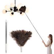 Ostrich Feather Duster Pole up to 72Inch,Extendable Feather Duster Used for Home Cleaning Ceilings F