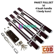 2set handle gagang pintu rumah minimalis fullset kunci tarikan gagang handle pintu rumah panjang 33c