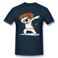 Dabbing Beagle Dog T-shirt For Men Dropshipping Summer Short Sleeve Cotton Plus Size Custom Team Tee 4XL 5XL 6XL XS-4XL-5XL-6XL