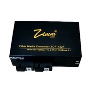 ZIMMLINK FIBER MEDIA CONVERTER ZCF-122F 2 fo 2 Lan