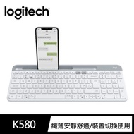 Logitech羅技 K580超薄跨平台藍牙鍵盤 白