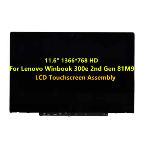 5D10T45069 11.6" HD 30Pin For Lenovo Winbook 300e 2nd Gen 81M9 LCD Touch Screen Display Digitizer As