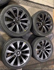 22寸特斯拉modelX轮毂 原厂拆车轮毂带胎一套轮胎型号：||| 265/35R22 285/35R22  轮毂9.9成新无任何磕碰划痕变形，轮胎九五新落地两千多公里