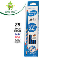 Little Tree ดินสอดำ 2B GROOVE (2B PENCIL) แพ็ค 12 กล่อง