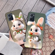 Cute rabbit print case for oppo realme 9i