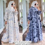 Gamis silk premium Payet Code 5637 by alvaro collection gamis lebaran