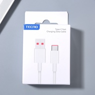 Original Tecno 33W 45W 68W Fast Charging 100cm USB Type C Line Cord For Tecno Camon 40 30 Pro 5G 30S