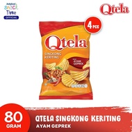 Qtela Singkong Keriting Ayam Geprek 80 Gr - 4 Pcs