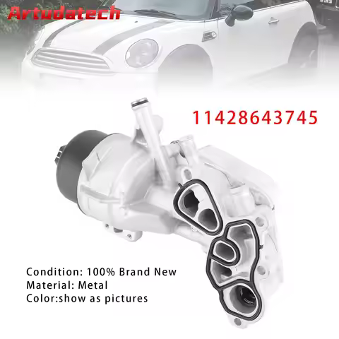 Artudatech Engine Oil Cooler 11428643745 For Mini R55 R56 R57 R58 R59 1.6 N14 Engine 11427583112 V86