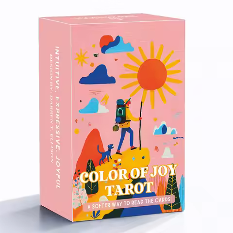 78 Tarot Cards Set,13x8 Cm,Color Of Joy Tarot Deck,Include PaperInstructions,Classical Tarot System 