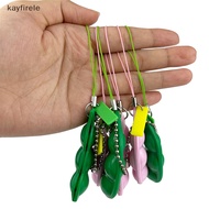 kayfirele Deion Anti Stress Reliever Adult Fidgets Jewelry Gift Infinite Squeeze Pink Edamame Keycha