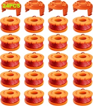 24 Pack Trimmer Spool Line for Worx(WA0010)Replacement Wacker String for Worx EaterTrimmer Line Refi