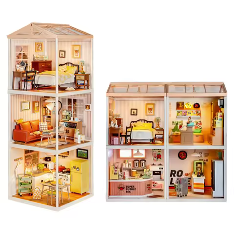 2026 New Rolife Official Super World Bedroom Building Blocks Puzzle Toys Assembled House Model DIY C