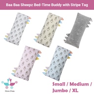 Baa Baa Sheepz Bed-Time Buddy Pillow With Stripe Tag (Small / Medium / Jumbo / XL)