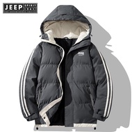 Jeep Spirit 1941 estd Nam Mùa Đông Áo khoác độn bông trùm đầu dày Áo khoác độn bông ấm áo khoác cho 