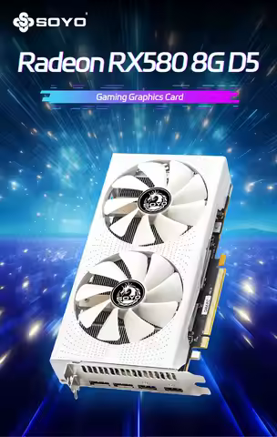 SY-RX580 YL W 8GD5 LB S6 8GB GDDR5 High Performance Desktop Gaming Graphics Card