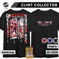 CLINT SKIN COLLECTOR T-Shirt Mobile Legends MLBB Skin Short Sleeve Black