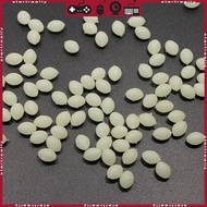 STA 100Pcs Oval Luminous Fishing Beads Glow In The Dark Lure Float Floating Tackles