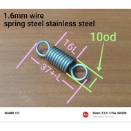 tension spring E loop (SPRING STEEL STAINLESS STEEL)