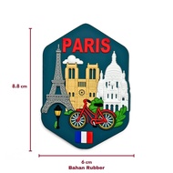 Paris France Rubber Refrigerator Magnet Souvenirs from France