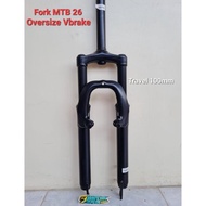 Laris || Fork Mtb 26 Inch Travel 100 / 120 Oversize Vbrake Skok Shock Depan Sepeda Mtb Federal Qr Or