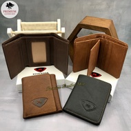 Rush Rider Full Cowhide Leather Wallet Men Short Wallet Vertical Wallet Fold Over Wallet Dompet Kuli