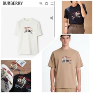 BURBERRY 正品 💥VIP限量優惠💥 男裝女裝可穿 短袖純棉T恤 彩色刺繡馬款 全新連吊牌 只有一批賣完冇補貨 (官網售約HK5200)👉黑色/白色/杏色 S-XXL
 🩷查詢更多實物圖片/瀏覽