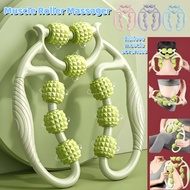 Muscle Roller Massager 9 Wheels Leg Lean Neck Massager Fitness Equipment Relieve Muscle Soreness