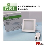 (6 month Warranty) CSL 4" 15W Glass LED Panel Light LED DownLight LED Down Light with Glass - Square