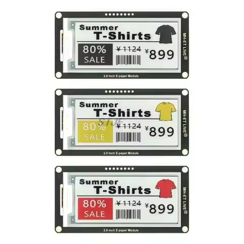 2.9" 2.9 Inch Epaper Module E-paper E-Ink EInk Display Screen SPI Support For Arduino UNO STM32 Rasp