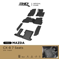 3D Mats พรมปูพื้นรถยนต์ MAZDA CX-8 (7ที่นั้ง) 2018-2025 พรมกันลื่น พรมกันนํ้า พรมรถยนต์