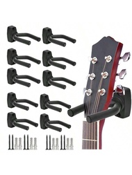 2/4/6/10Pcs Guitar Hanger Holder Hook Wall Mount For Electric Acoustic Guitars Strings Guitar Access