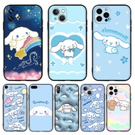 for iPhone 5 5s X XS SE 6 7 8 6s Plus HL7 Sanrio cinnamoroll cute cartoon TPU soft black protective 